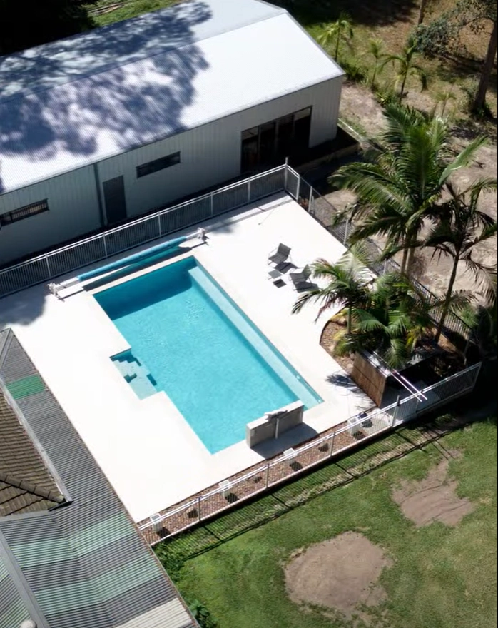 Family-Friendly Pool with LED Water Feature in Kangy Angy 4